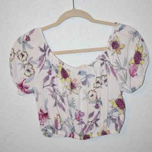 Cropped Off The Shoulder Tee